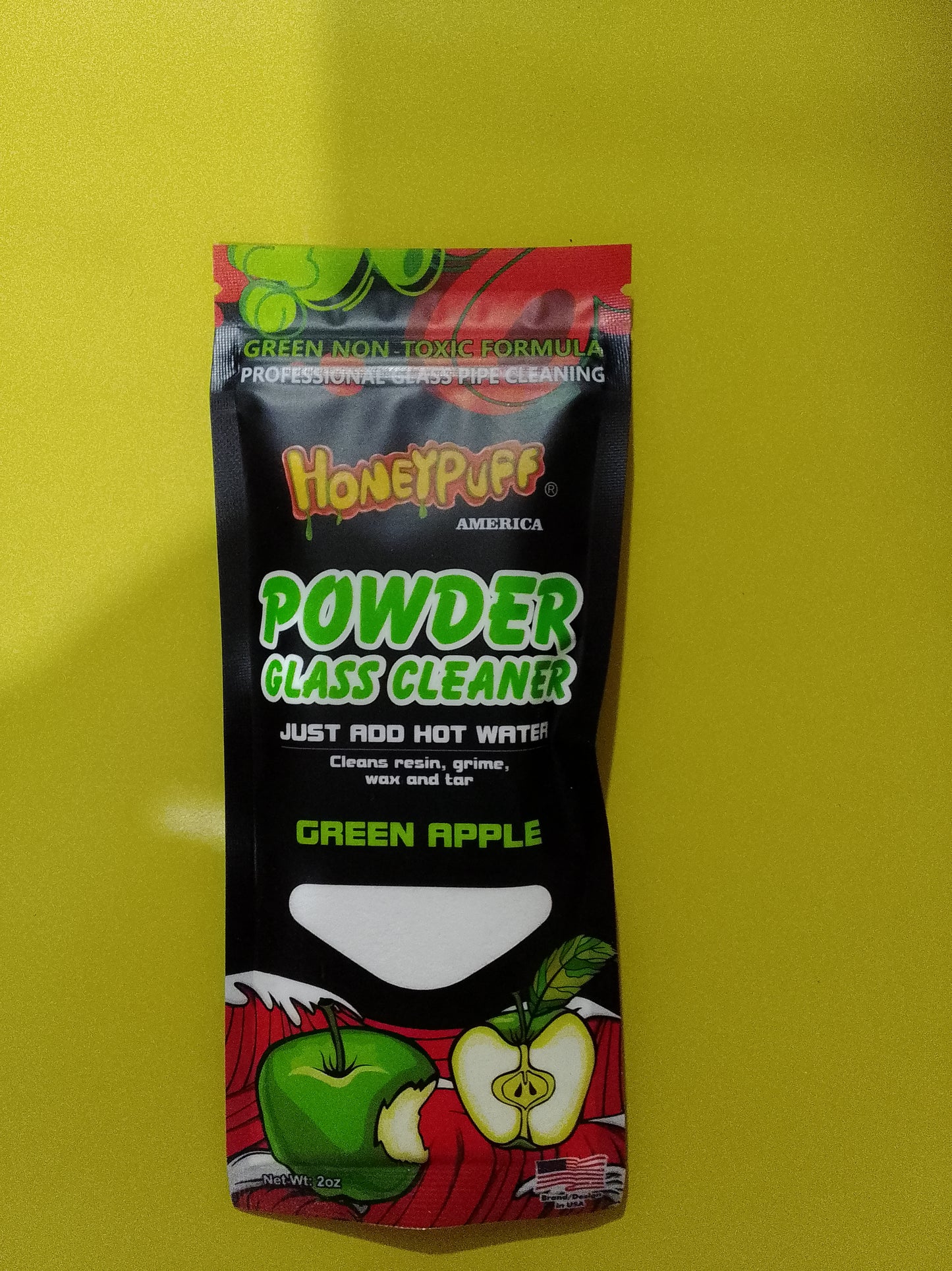 Honey puff powder glass cleaner