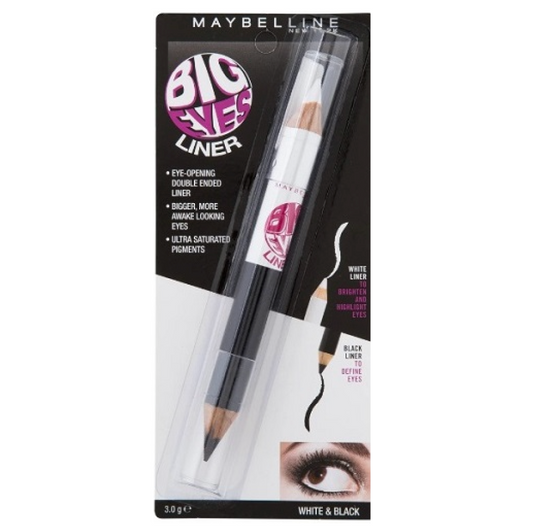 Maybelline Big Eyes Double Ended Liner White & Black