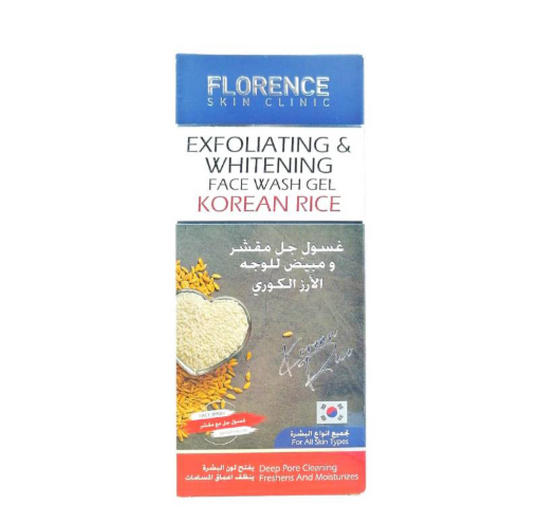 Florence Whitening Face Wash Cream Korean Rice 150ml
