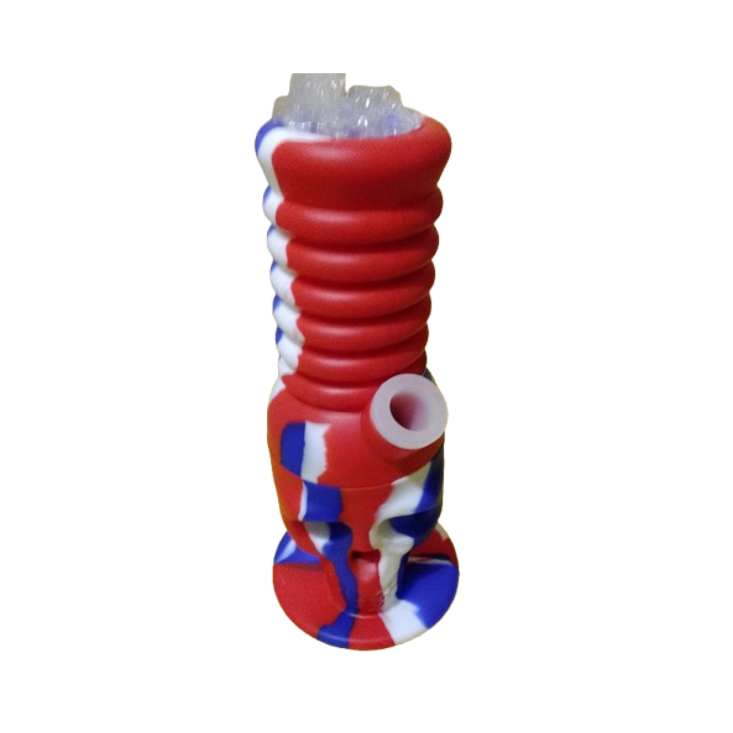 Collapsible skull bong silicone tobacco use only