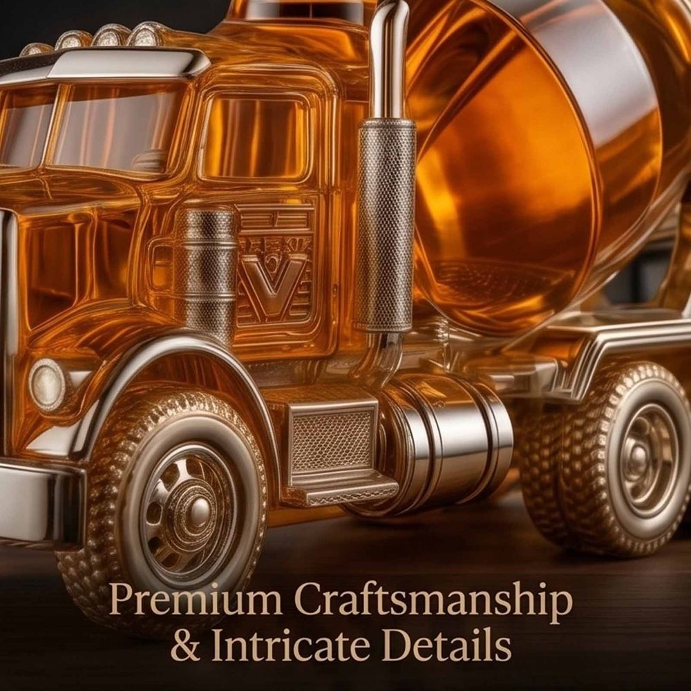 Whiskey Decanter 3D Sculpted. Truck Design