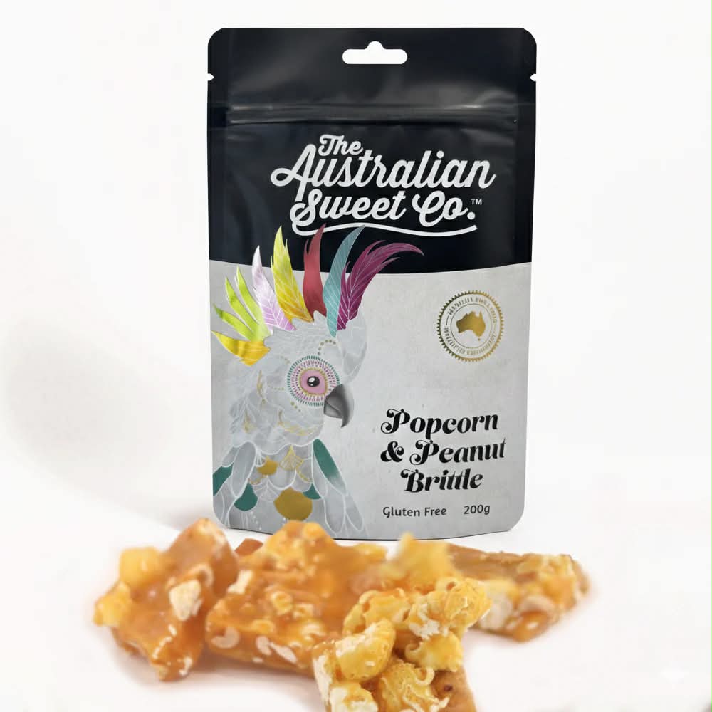 The Australian Sweet Co. Popcorn & Peanut Brittle