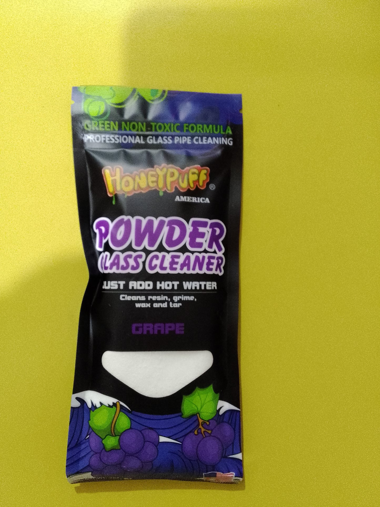 Honeypuff powder glass cleaner grape