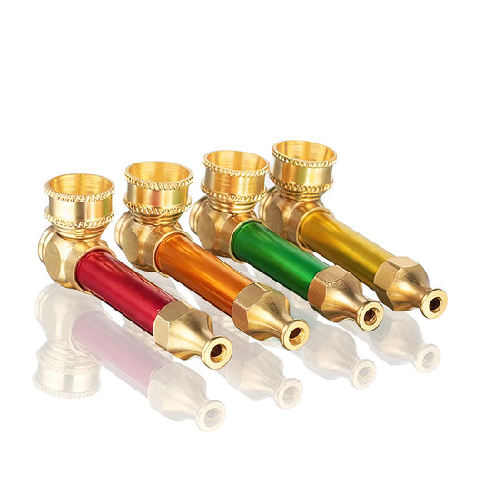 Brass pipe assorted colours tobacco use only