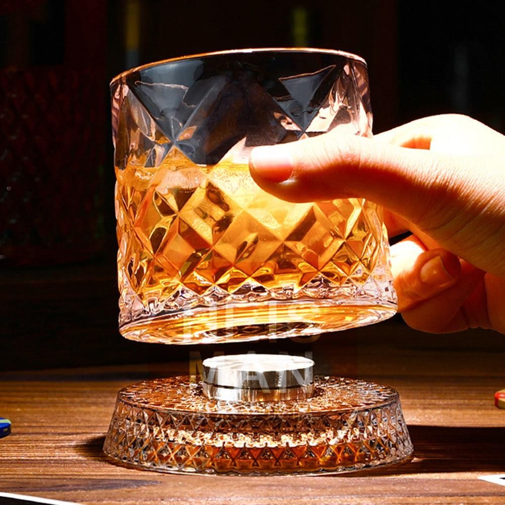 Rotating 270ml Whiskey Glass
